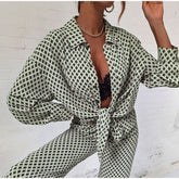 Zivani - Women's Stylish Patterned Suit
